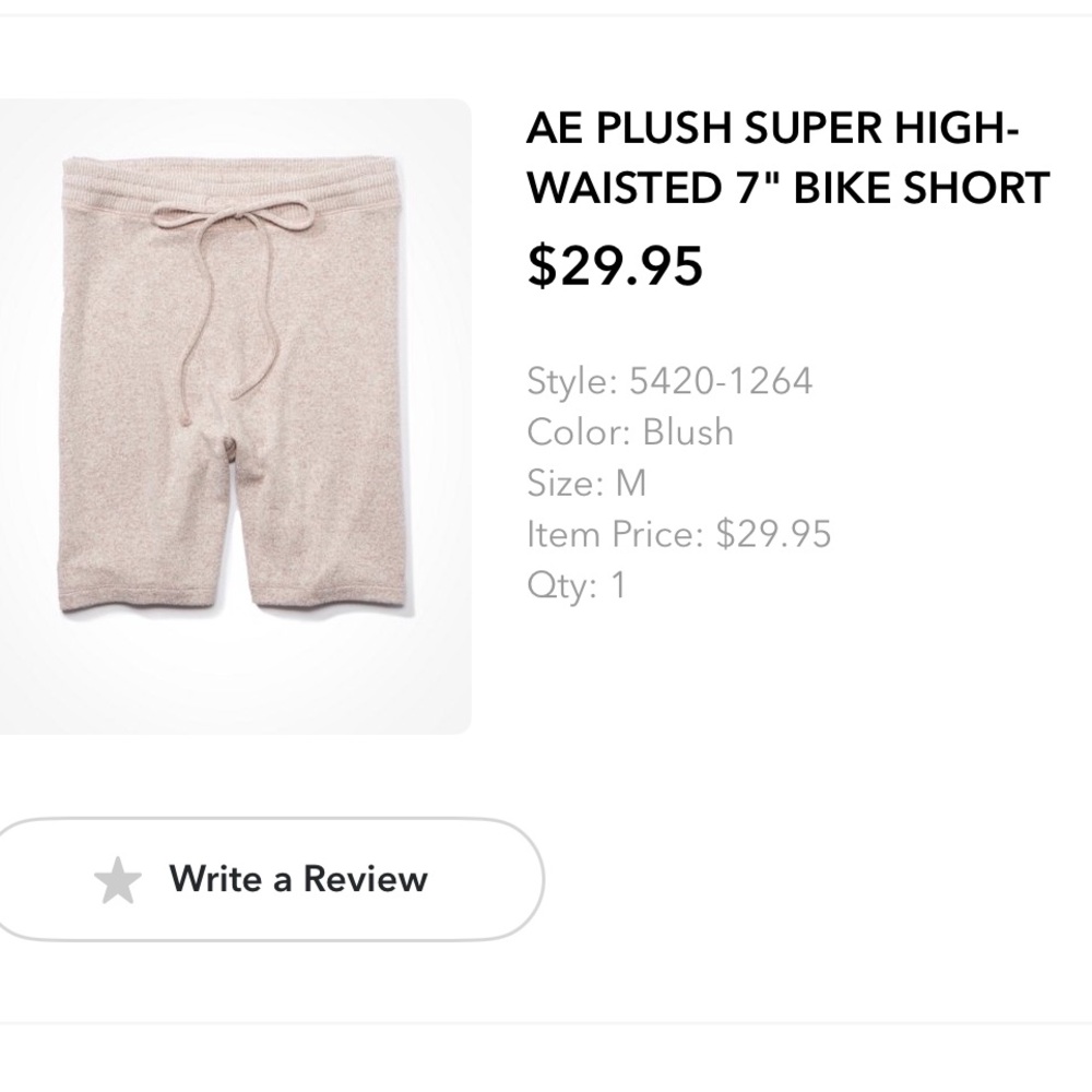 AE PLUSH SUPER HIGH-WAISTED 7" BIKE SHORT